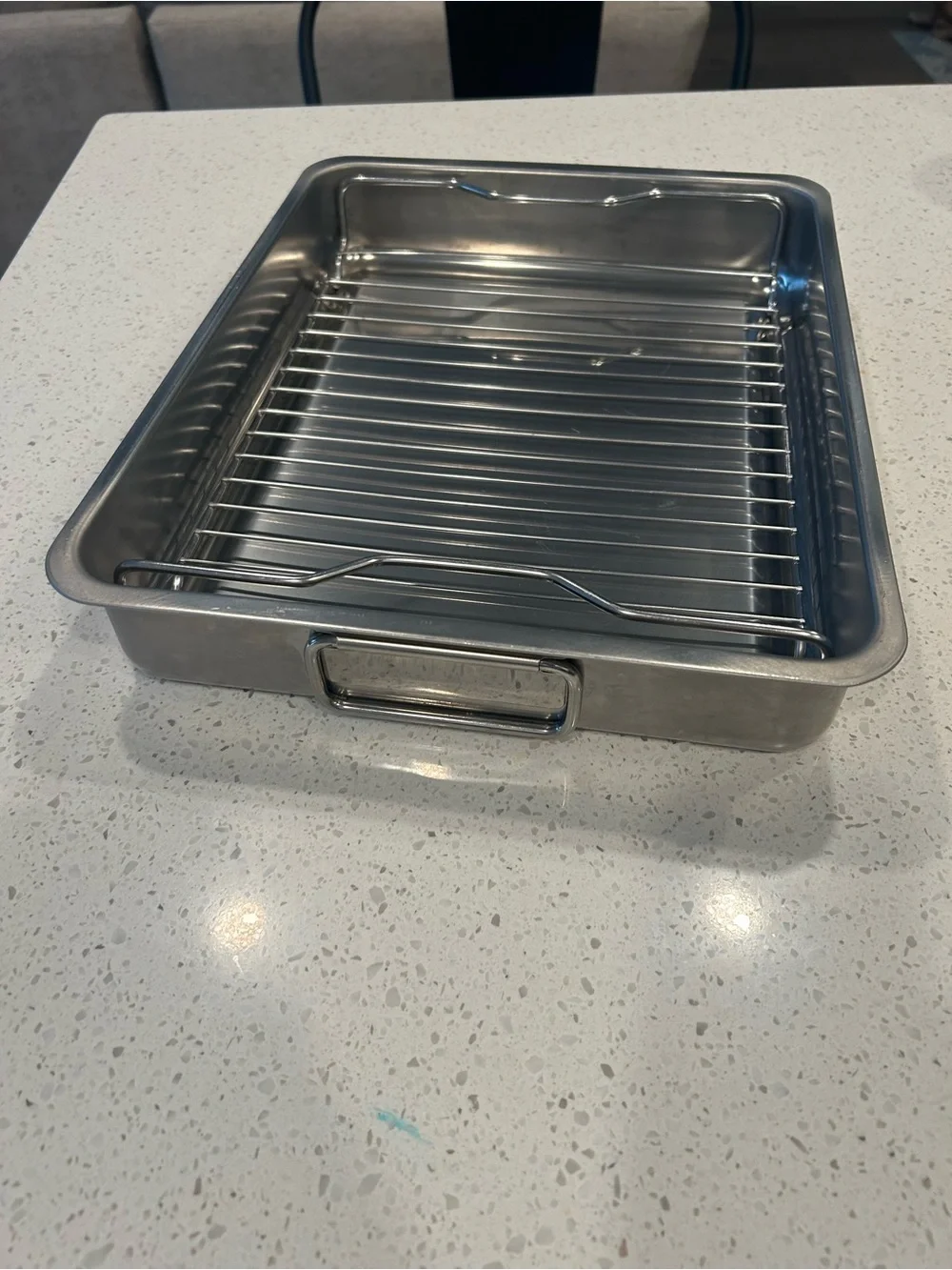 IKEA Stainless Roasting Pan with Removable Rack